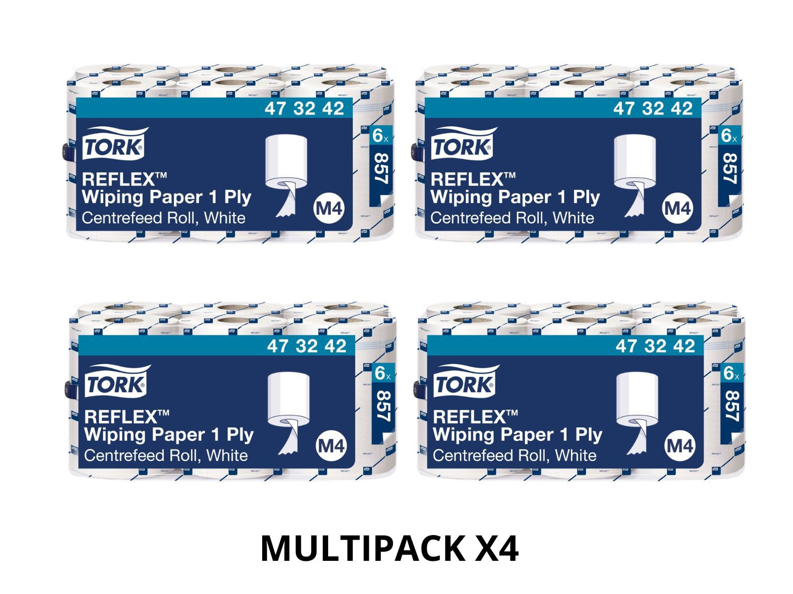 MULTIPACK x4 Karton Ręcznik Tork 473242 M4 Reflex